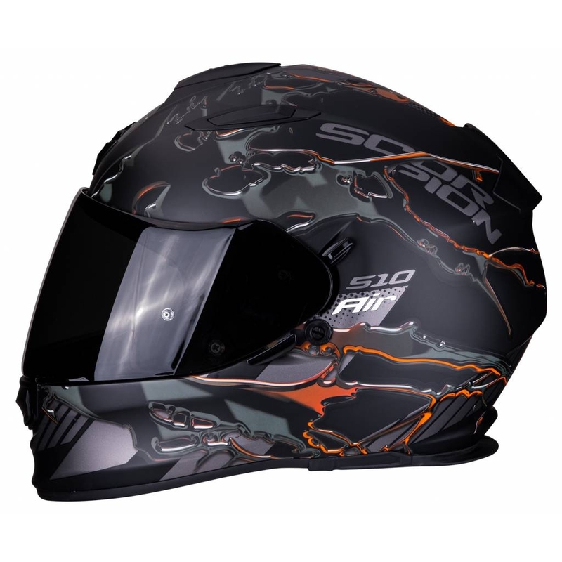 Cască integrală Scorpion EXO-510 Air Likid negru-portocaliu lichidare