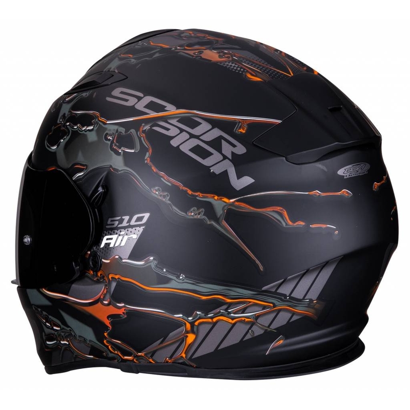 Cască integrală Scorpion EXO-510 Air Likid negru-portocaliu lichidare