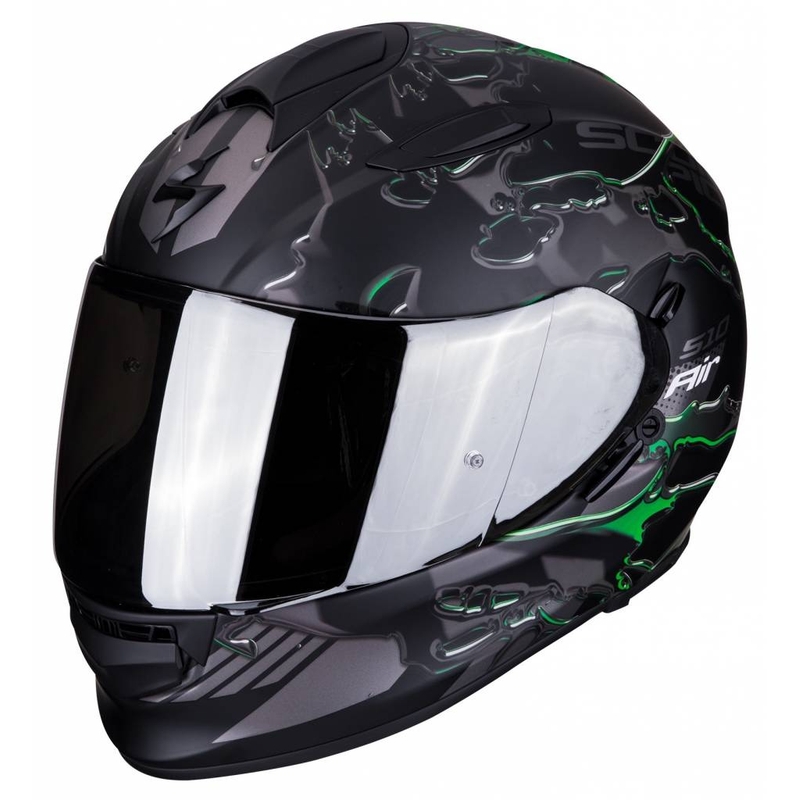 Cască integrală Scorpion EXO-510 Air Likid negru-verde lichidare