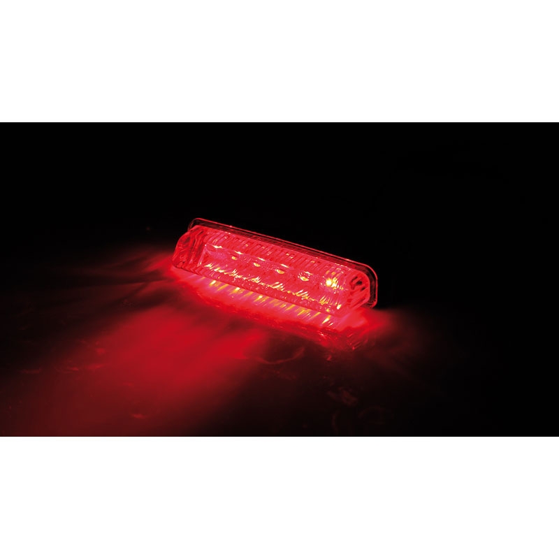 Stop spate pentru motocicletă Highsider Smart Mini LED, negru-transparent