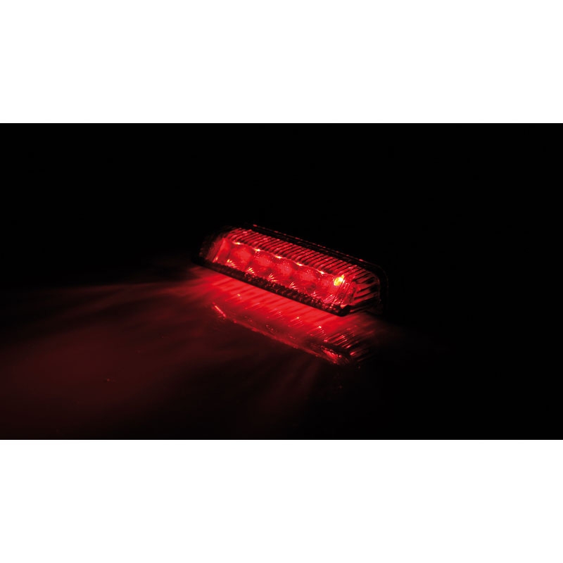 Stop spate pentru motocicletă Highsider Smart Mini LED, negru fumuriu