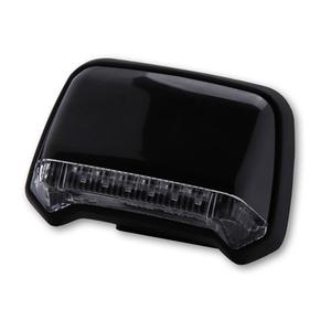Stop spate pentru motocicletă Highsider Smart LED pentru montare pe aripă, negru