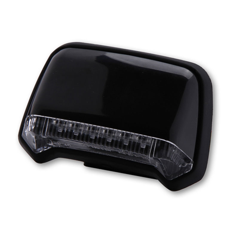 Stop spate pentru motocicletă Highsider Smart LED pentru montare pe aripă, negru
