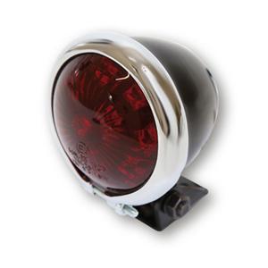 Stop spate LED pentru motocicletă Highsider Smart Bates Style, negru-crom
