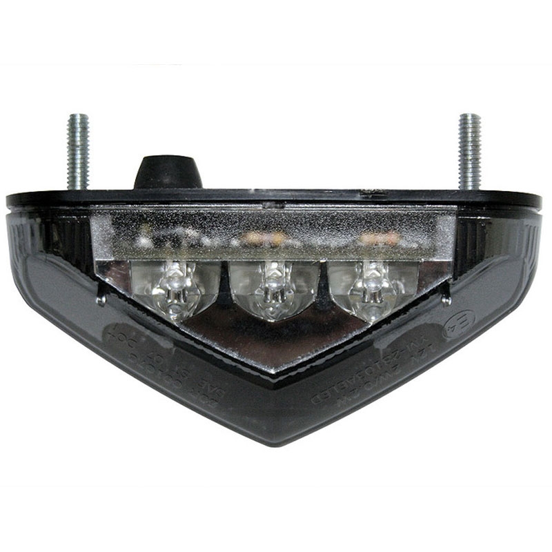 Stop spate motocicletă Highsider Smart LED negru-transparent