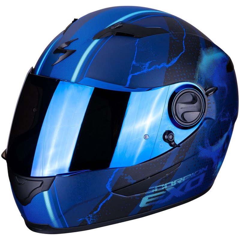 Cască integrală Scorpion EXO-490 Dar negru-albastru