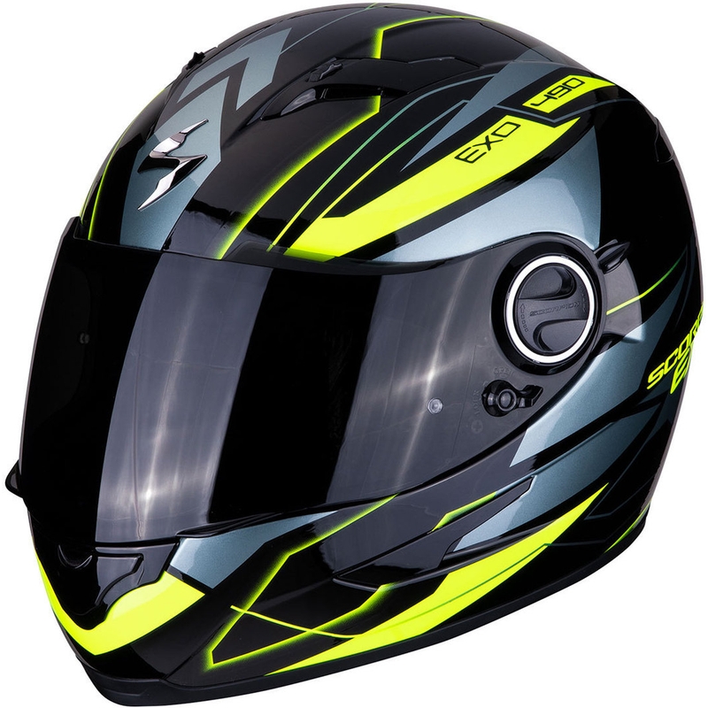 Cască integrală Scorpion EXO-490 Nova negru-galben-fluo