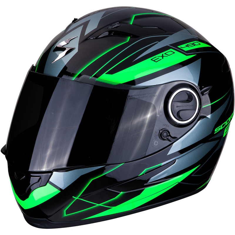 Cască integrală Scorpion EXO-490 Nova negru-verde