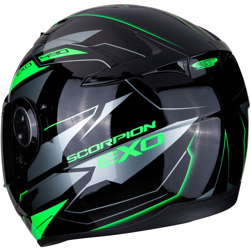 Cască integrală Scorpion EXO-490 Nova negru-verde