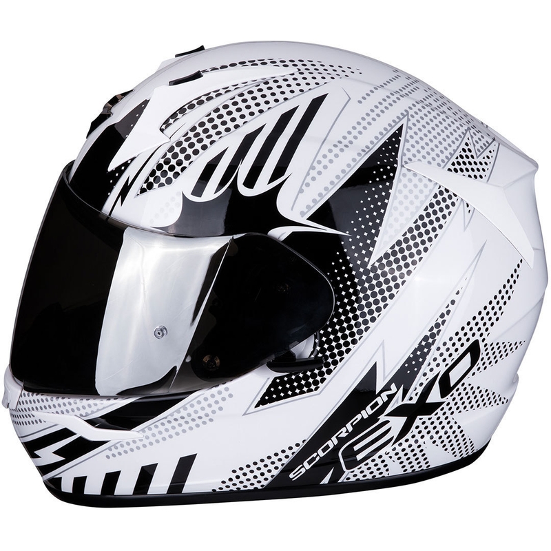 Cască integrală Scorpion EXO-390 Pop alb-negru lichidare