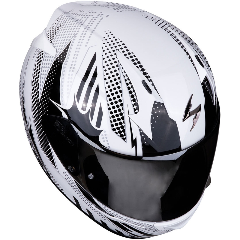 Cască integrală Scorpion EXO-390 Pop alb-negru lichidare