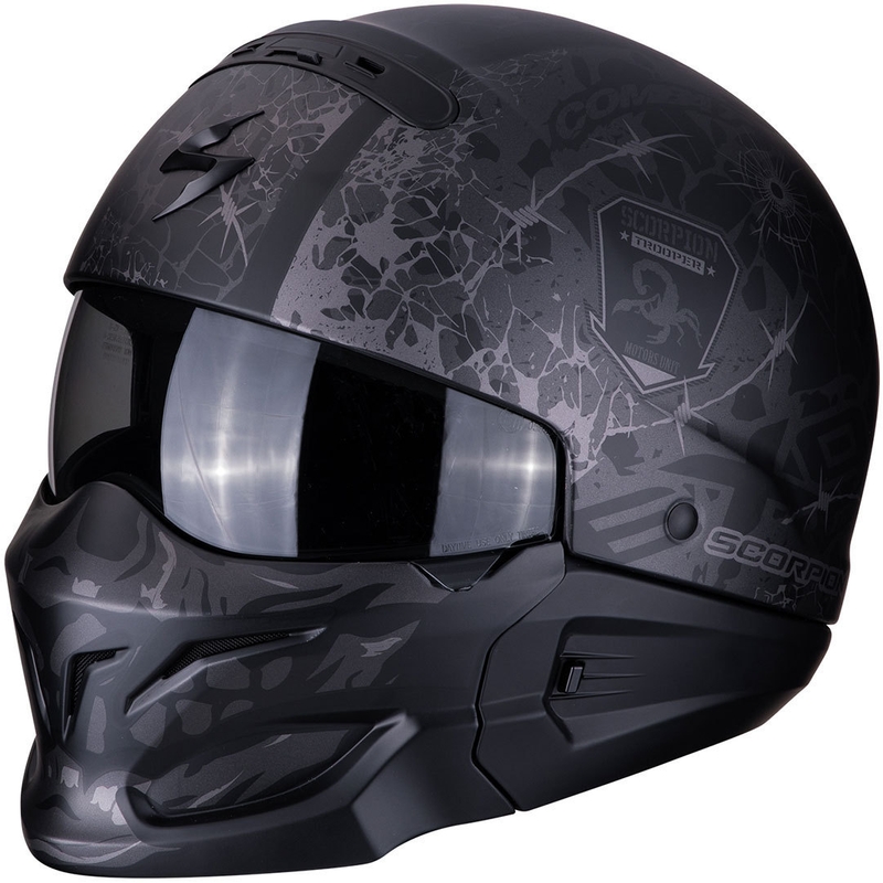Scorpion EXO-COMBAT Stealth Helmet negru-argintiu