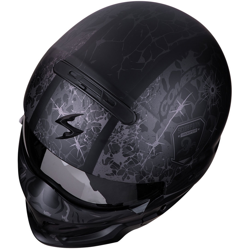 Scorpion EXO-COMBAT Stealth Helmet negru-argintiu