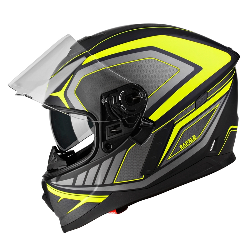 Cască integrală pentru motociclete Lazer Rafale Hexa negru-galben-fluo lichidare