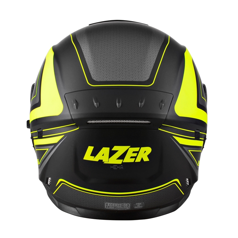 Cască integrală pentru motociclete Lazer Rafale Hexa negru-galben-fluo lichidare