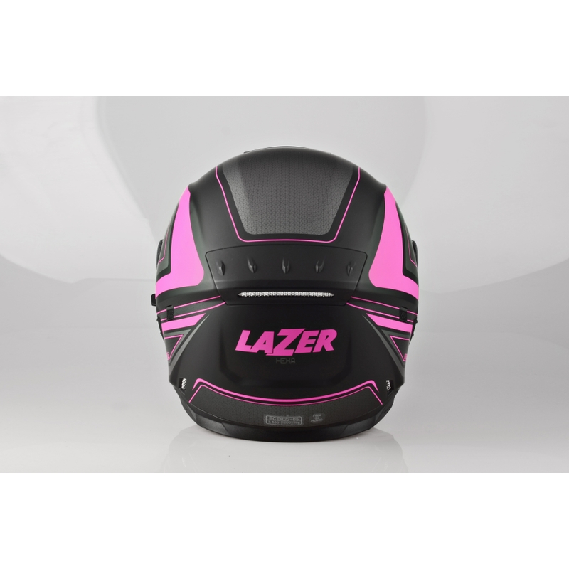 Cască integrală pentru motociclete Lazer Rafale Hexa negru și roz