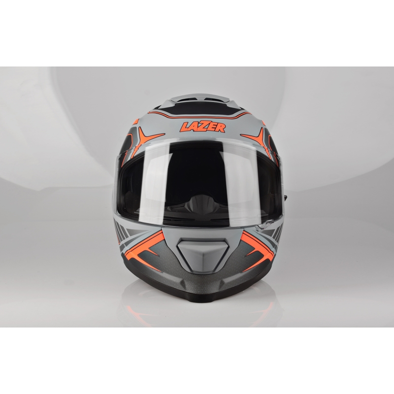 Cască de motocicletă integrală Lazer Rafale Hexa gri-portocaliu lichidare