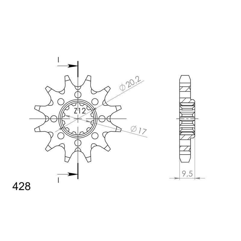 Pinion fata SUPERSPROX