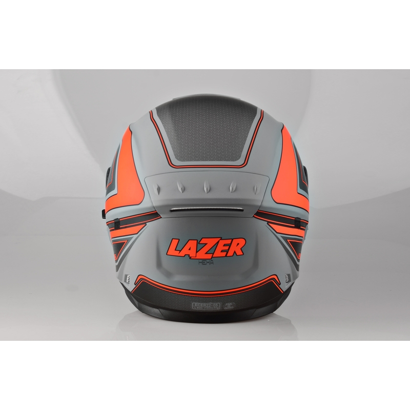 Cască de motocicletă integrală Lazer Rafale Hexa gri-portocaliu lichidare