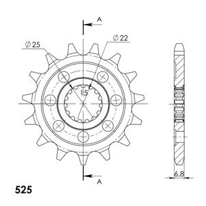 Pinion fata SUPERSPROX CST-1802:15