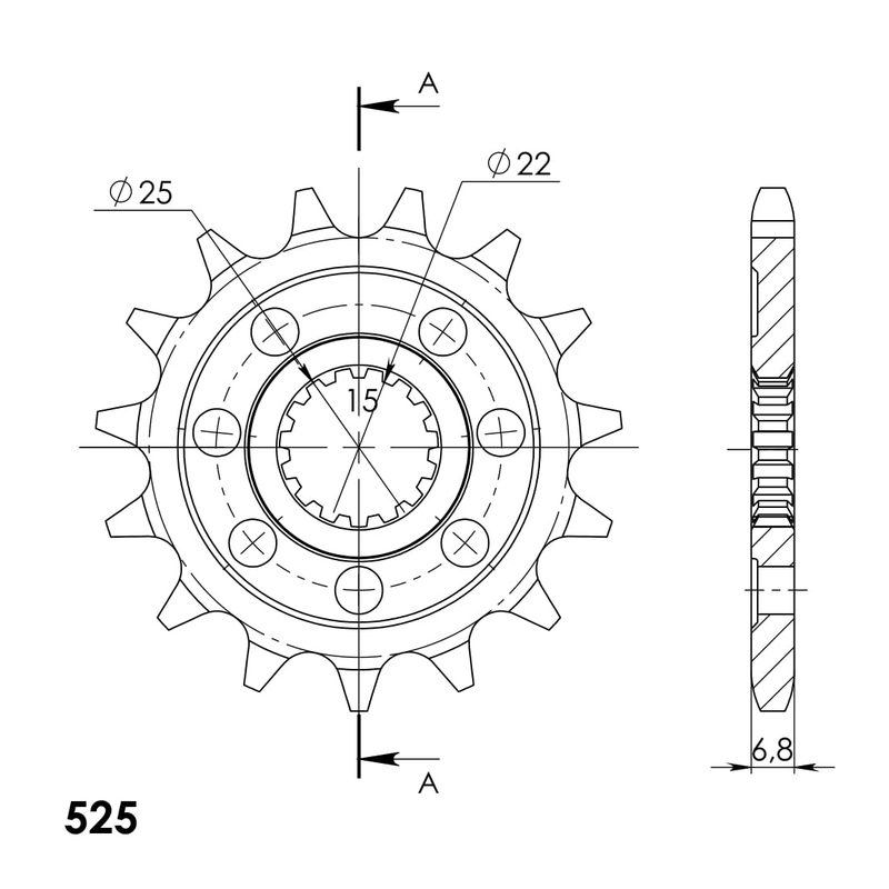 Pinion fata SUPERSPROX