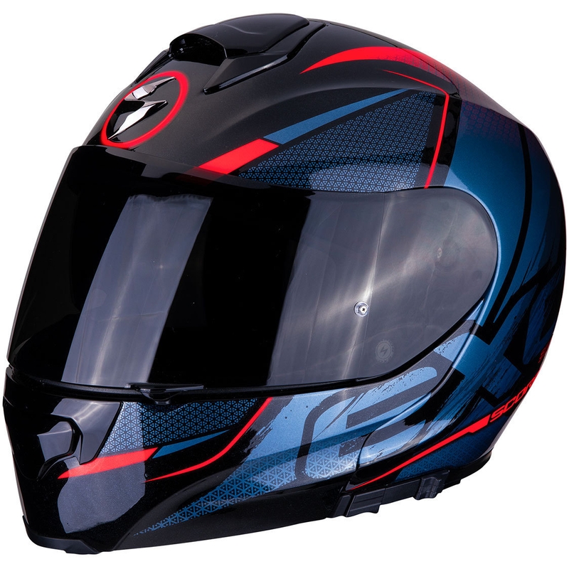 Scorpion EXO-3000 Air Creed negru-roșu  cască tip-up lichidare