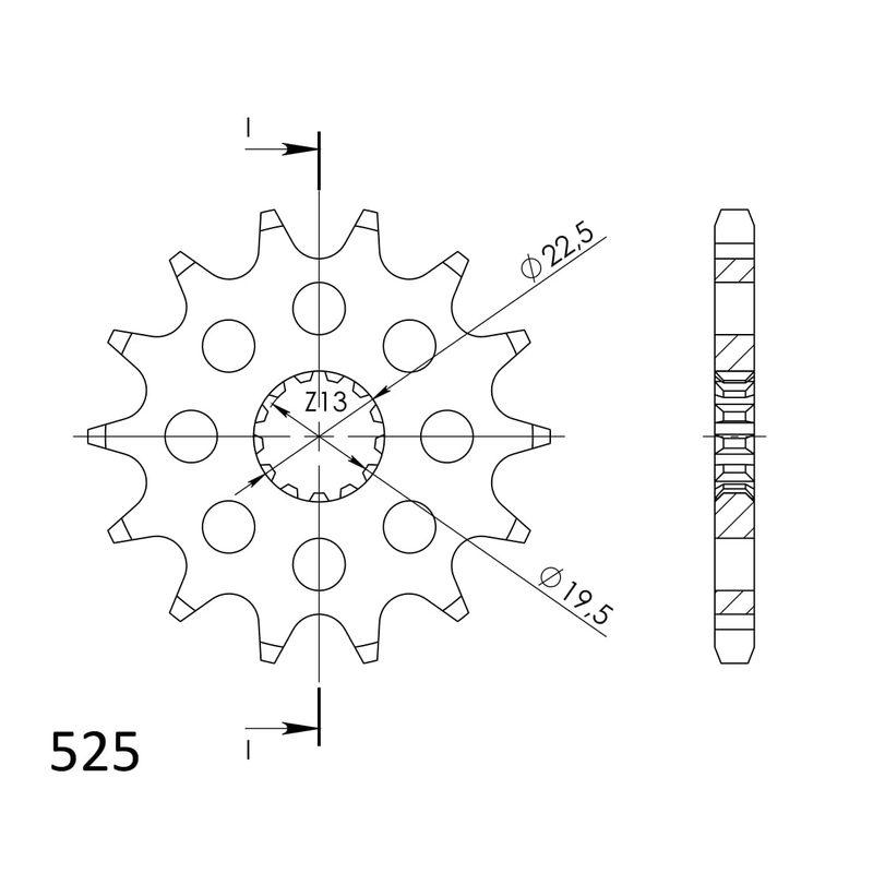 Pinion fata SUPERSPROX 15T, 525