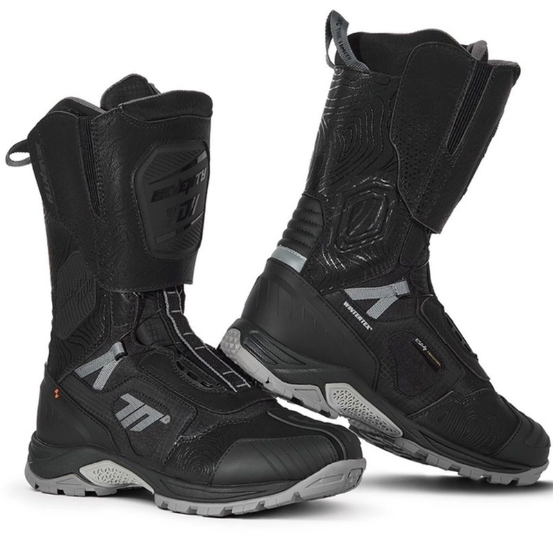 Cizme moto SEVENTY DEGREES SD-BA6 Stelvio High negru-gri