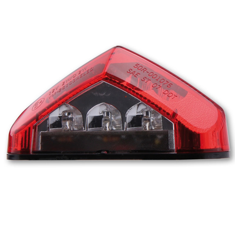 Stop spate pentru motocicletă Highsider Smart LED, roșu