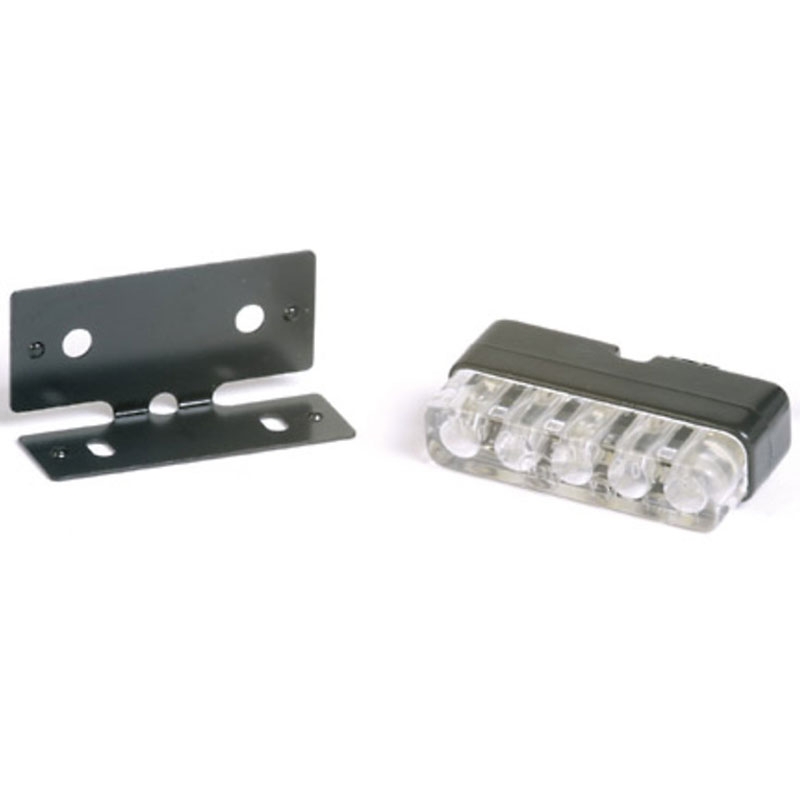 Diode LED Highsider Smart Mini pentru iluminarea plăcuței de înmatriculare, negru-transparent