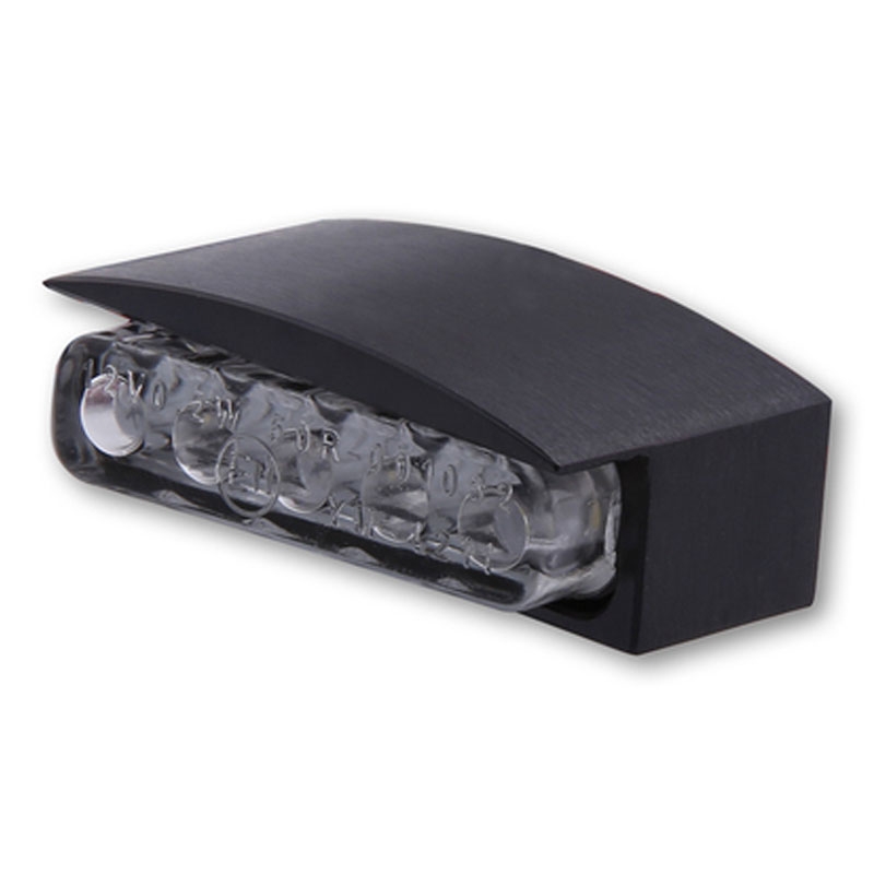 Lampă de înmatriculare Highsider Smart Mini LED Alu neagră