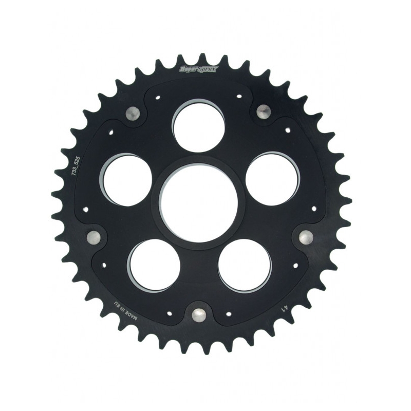 Rear sprocket STEALTH with alloy disc SUPERSPROX Negru 41T, 520