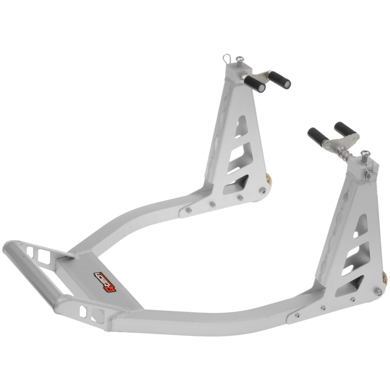 Suport motocicletă Q-TECH față aluminiu argintiu