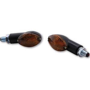 Semnalizatoare motocicletă Highsider Smart Cateye Mini negru-fumuriu