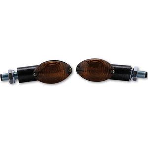 Semnalizatoare pentru motociclete Highsider Smart Cateye Mini, fumurii, negre