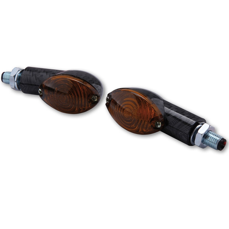 Semnalizatoare pentru motociclete Highsider Smart Cateye Mini, fumurii, negre