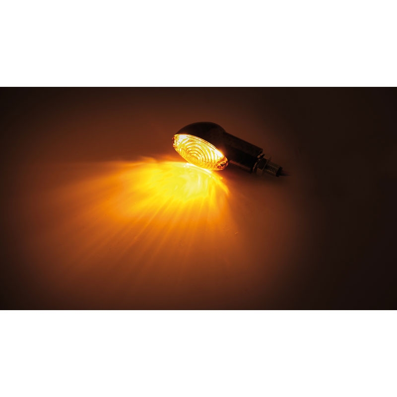 Semnalizatoare pentru motociclete Highsider Smart Cateye Mini, fumurii, negre