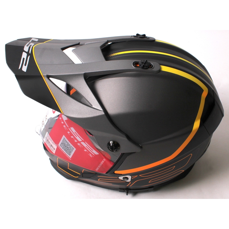 Cască de enduro LS2 MX436 Pioneer Element negru mat - clasa II