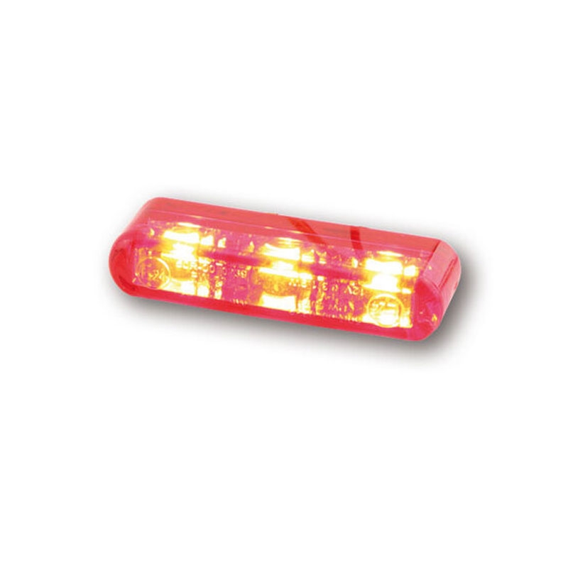 Lampă spate pentru motocicletă Highsider Smart Shorty 2 Pro, roșie