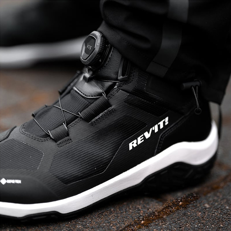 Ghete moto Revit Breccia GTX negre