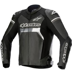Geacă de piele pentru motocicletă Alpinestars GP Force Airflow neagră