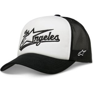 Șapcă Alpinestars Los Angeles Foam Trucker alb-negru