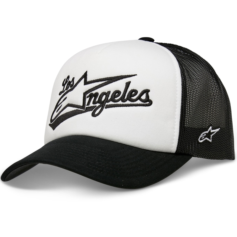 Șapcă Alpinestars Los Angeles Foam Trucker alb-negru
