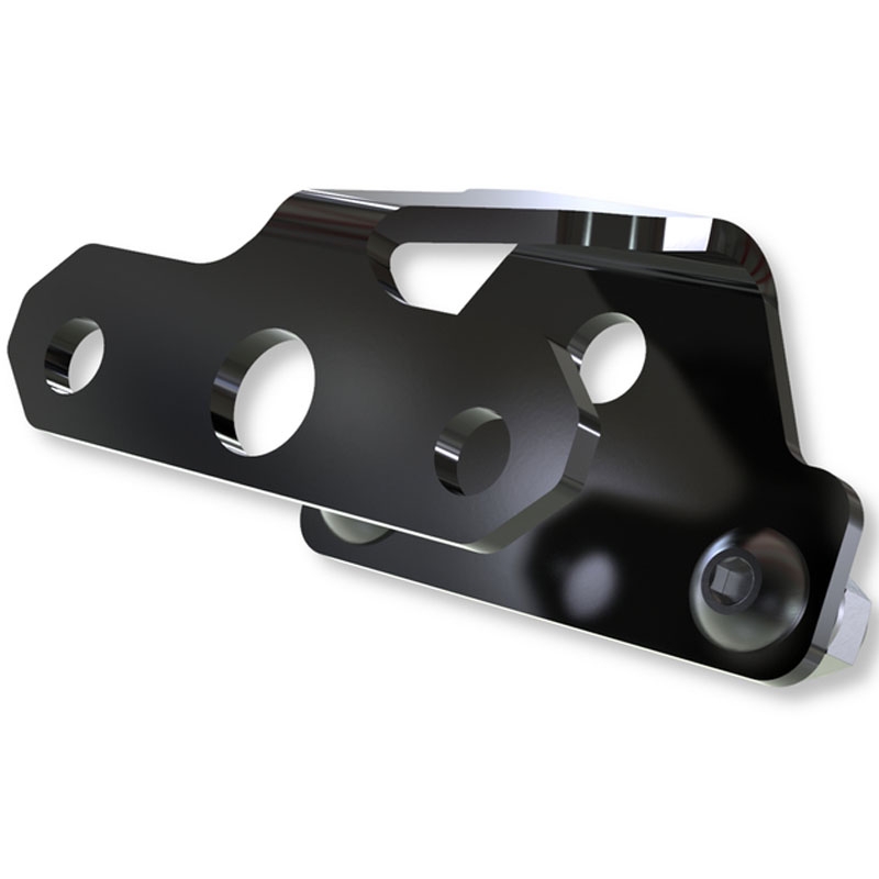 Suport pentru lumină de înmatriculare Highsider Pro XL negru
