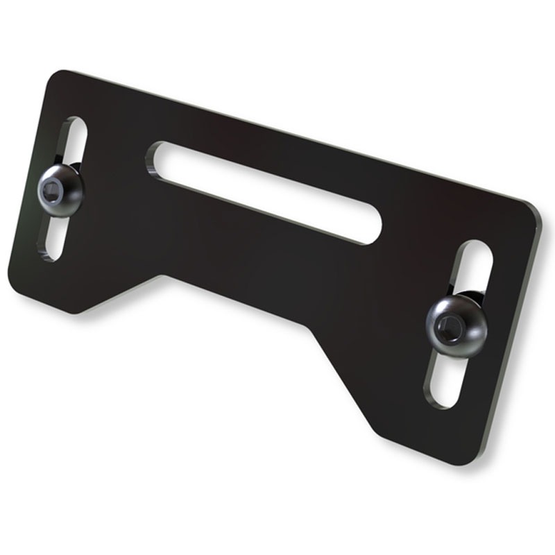 Suport pentru lumină de înmatriculare Highsider Pro Plate negru