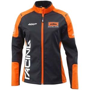 Jachetă softshell pentru femei KTM Team negru-portocaliu
