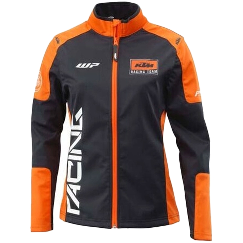 Jachetă softshell pentru femei KTM Team negru-portocaliu