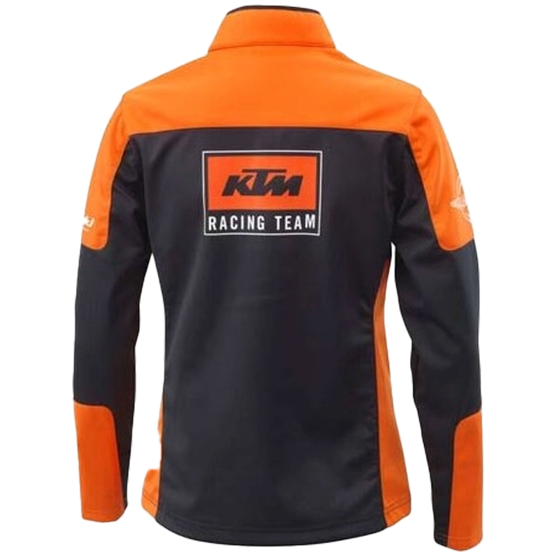 Jachetă softshell pentru femei KTM Team negru-portocaliu