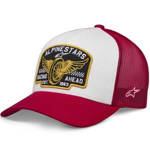 Șapcă Alpinestars Heritage Patcher alb-roșu