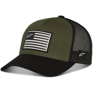 Alpinestars Flag Snap Hat verde-negru